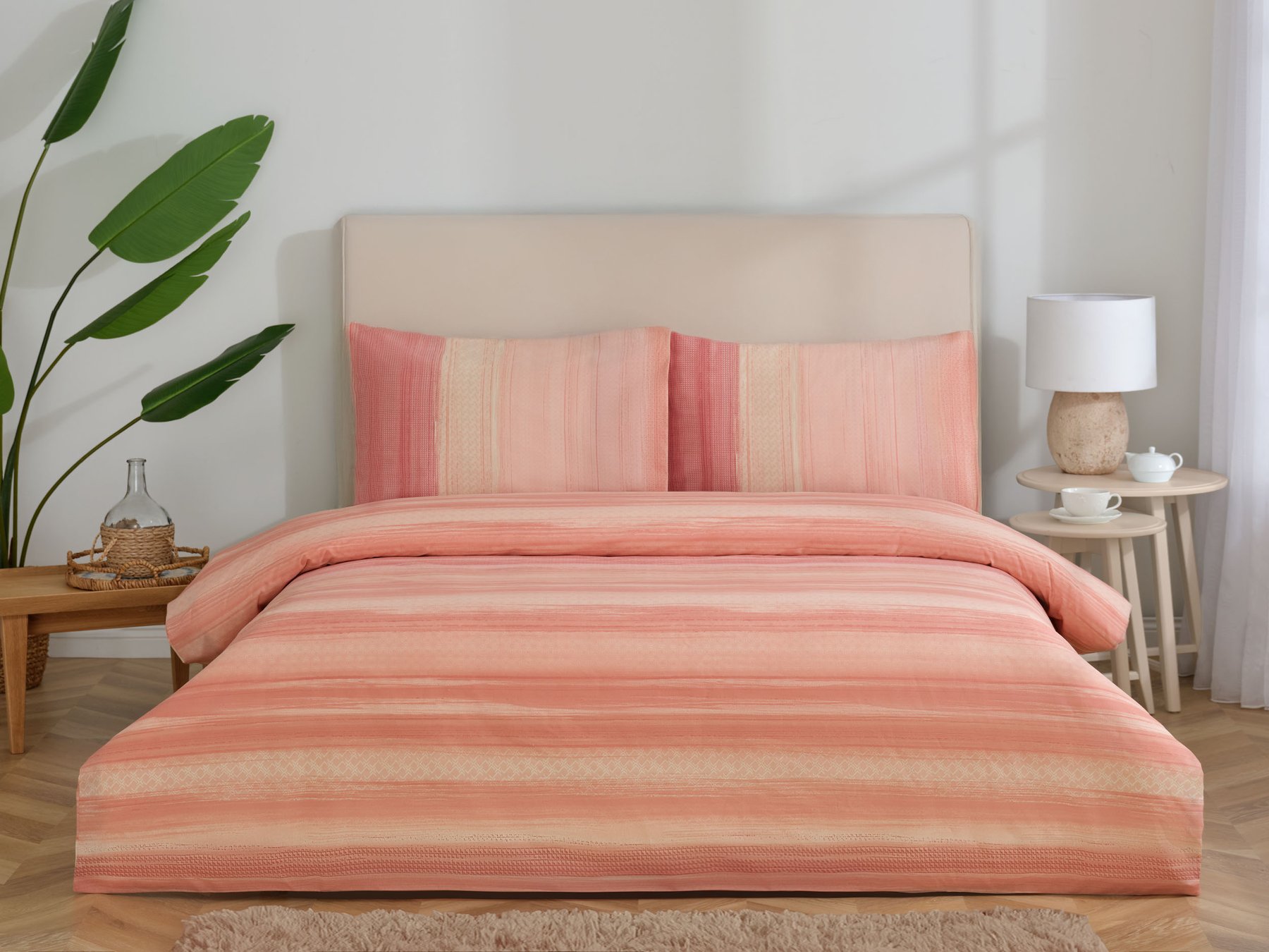 Nev Red Effect Nevresim Takımı — Pembe